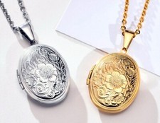 EDELSTAHL *** Oval Blume Foto