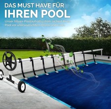 Aufrollvorrichtung Pool Abdeckplane Luftpolsterabdeckung fahrbare Pool-Aufroller