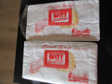 WITT WEIDEN Damast Bettwäsche weiß 70er 80er Christrose 4 Teile vintage Neu