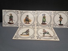 Alte Kachel Kachelbild Fliese Bild 15 X 15 cm  Russland ?? Nachlass Soldat Jäger