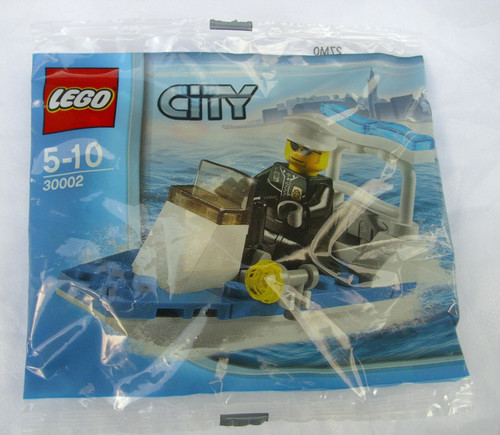 Lego 30002 city polizei boot - city,