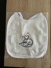Baby Latz weiß Wal NEU