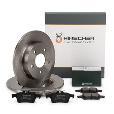 HIRSCHER Bremsscheiben Ø 265mm + Beläge für FORD FOCUS 2 MK2 C-MAX (DM2) hinten
