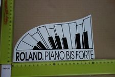 Alter Aufkleber Musikinstrument Zubehör Klavier Keyboard Heimorgel ROLAND Piano