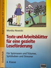 Deutsch + Grundschule + Lesen + Leseförderung