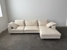Walter Knoll Living Landscape Designersofa Couch Leder grau 