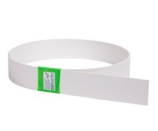 Kunststoff Abdeckleiste Kunststoffleiste Flachleiste Lang Breit weiß Flachprofil