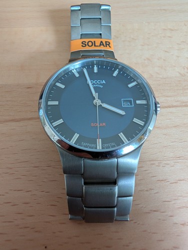 Herrenuhr boccia solar quarz - herrenuhr,