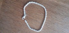 Veronese Silber 925 Kordelarmband, 19 cm, ca.2,5 mm Breite