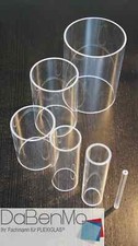 Acrylglas / PLEXIGLAS® klar Rohr Ø10mm bis Ø150mm Länge 100mm-1000mm Rohre Kurz