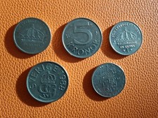 5 Münzen Schweden Kronen