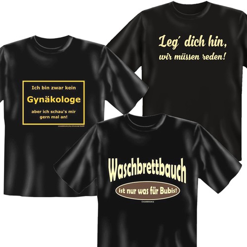 Shirt lustig bedruckte - t,