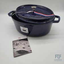 STAUB Gusseisen Bräter/Cocotte, Oval 33 cm, 6,7 L, Aromaregen Funktion für optim