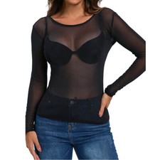 Damen Transparent Unterhemd