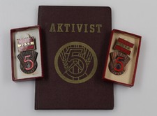 Ddr abzeichen aktivist im - 2x,
