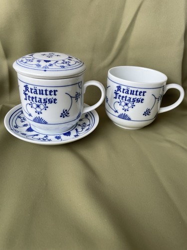 Kräuterteetasse mit sieb - mit,