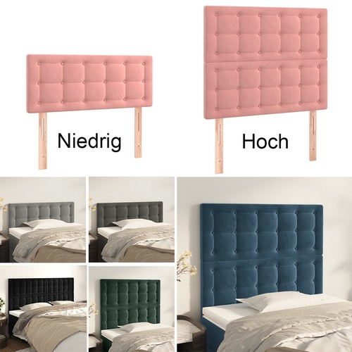 Samt bett kopfteil - bett,