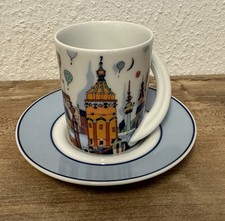 Rosenthal Espressotasse mit Untertasse, City-Tasse „Mannheim " - Gerhard Hofmann