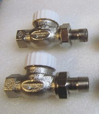 2 x Heimeier Thermostatventil   3/8" Durchgang , V-Exact II , mit Voreinstellung