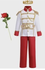 Jungen weiß/rot/gold Prinz