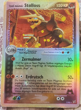 Team Magmas Stolloss 7/95 EX TEam Magma vs Team Aqua  Reverse Holo Pokemon Deu