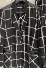 Kostüm, Blazer & Rock Gr. 46 Gerry Weber mit Lederbesatz Stoff dehnbar