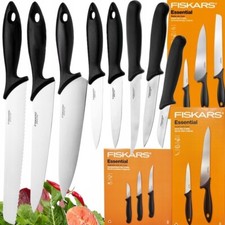 FISKARS ESSENTIAL MESSERSET, 8 KÜCHENMESSER, MESSER, EDELSTAHL, SATZ MESSERN