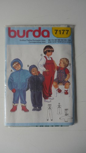 Burda 7177 schnittmusterbogen - 7177,
