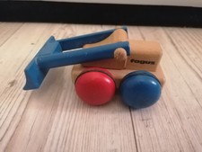 Fagus Radlader Mini Holz blau