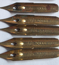 5 Schreibfedern Brause Iserlohn  Cito-Fein Kugelspitzfeder  0,3 mm