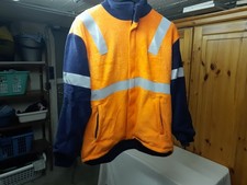 Herren Arbeits Winterjacke Orange Blau Gr 54 / 56 Neu