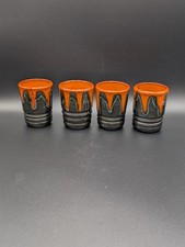 4 Vintage Fat Lava Becher