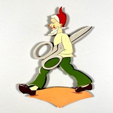 1960er Brüder Grimm Figur 21cm DDR Ostalgie Deko Märchen-Holzbild Mängel