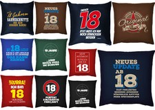 18.Geburtstag Sprüche Kissen - Geschenk 18 - Couchkissen - Sprüche 18 Jahre Deko