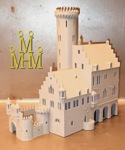 Schloss lichtenstein grau - grau, spur