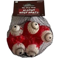 BLUTIGE AUGEN Deko Halloween Mottoparty Karneval Party Gruseldeko Blut - 5er-Set