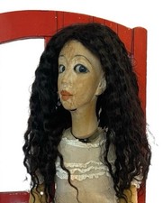 Antike Marionette hangeschitzt Holz Puppentheater