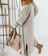 Oversized Strickmantel lange