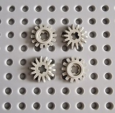 Lego Technik Technic Zahnrad Zahnräder 14 Zähne flach alt hellgrau 4143 K083