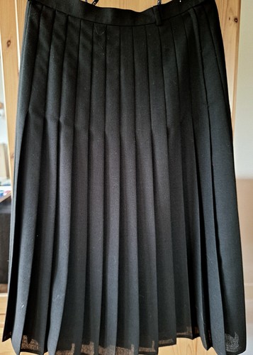 Langer faltenrock rock schwarz - langer,