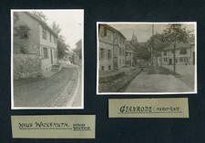 4 x Privat-Fotos 8 x 11 cm, Gernrode, Thüringen, Marktplatz und Privathaus 1927