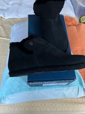 NEU orig ROHDE Lammfell Schlupfschuhe/Hausschuhe mod Gardena EU Gr 38 schwarz