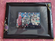 Friedensreich Hundertwasser Druck Galerie Kunst mit Galerierahmen 28x22 cm.