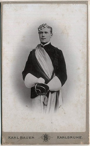 Original 1890s cdv studentika - cdv,