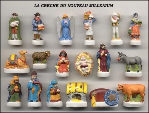 Porzellan krippe set mini - krippe, 18