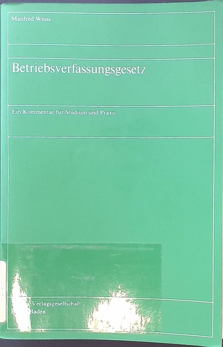 Betriebsverfassungsgesetz e - :,