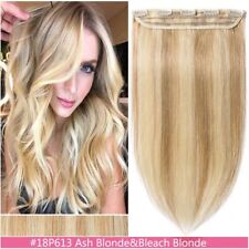 Gewellt Ein-Tressen Clip In Remy Echthaar Extensions DICK Lang Haarverlängerung