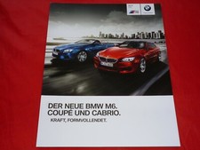 BMW M6 F12 F13 Coupe Cabrio Prospekt Brochure Depliant Folleto von 2012