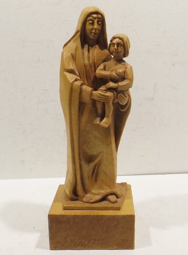 Holzschnitzerei madonna mit - , "