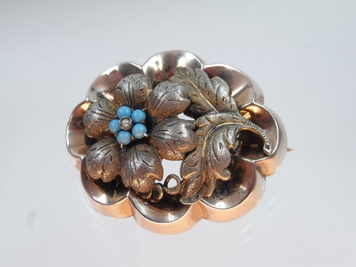 Schöne biedermeier brosche - schöne,